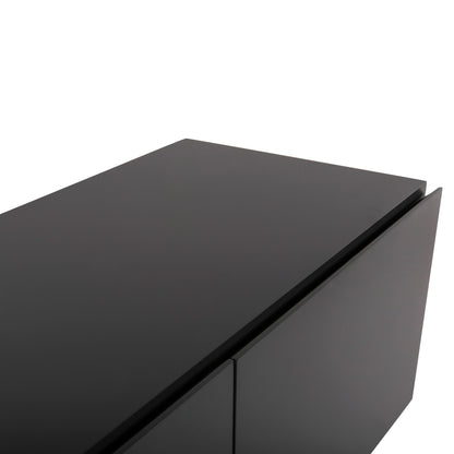 Tv Cabinet Hudson Hm9748 Mdf With Walnut Veneer In Walnut And Darek Grey Color 180x40x50hcm.
