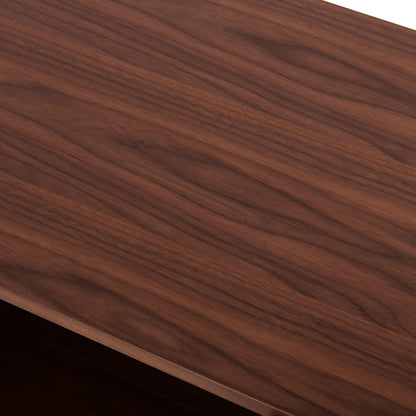 Tv Cabinet Hudson Hm9748 Mdf With Walnut Veneer In Walnut And Darek Grey Color 180x40x50hcm.