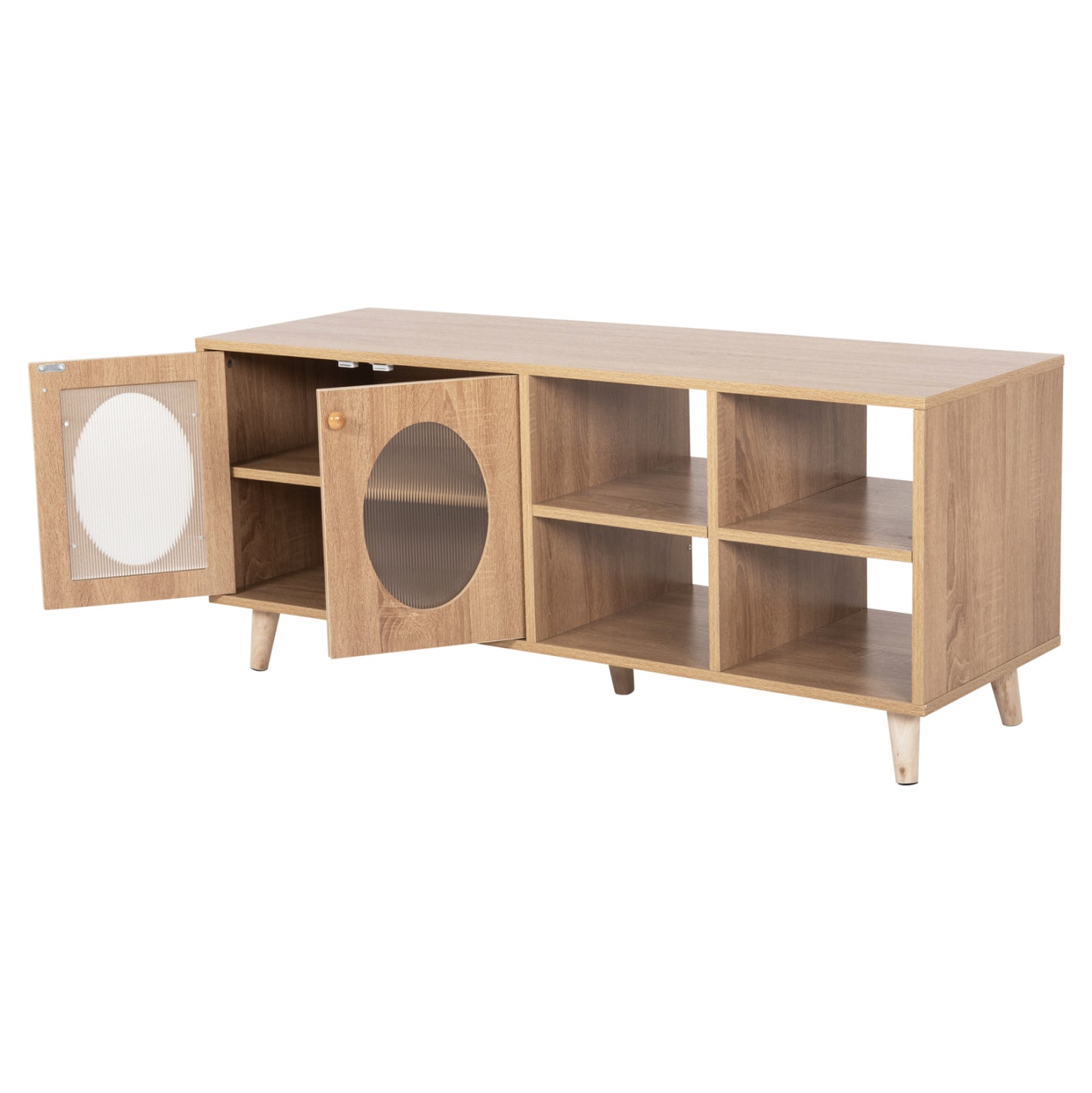 Tv Cabinet Rillion Hm9879 Melamine In Sonama Color 120x40x51hcm.