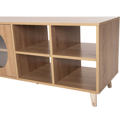 Tv Cabinet Rillion Hm9879 Melamine In Sonama Color 120x40x51hcm.