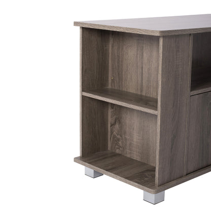 Tv Stand In Walnut Color 80x40x57.5 Hm2404.01