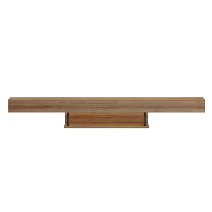 Wall Hanging Tv Stand With Led Savor Hm18381.01 Melamine In Oak 150x29.5x22hcm