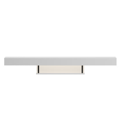 Wall Hanging Tv Stand With Led Savor Hm18381.02 Melamine In White 150x29.5x22hcm