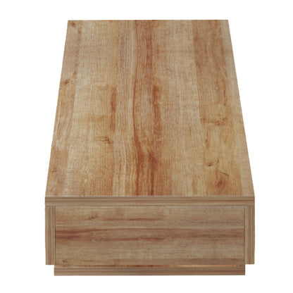 Wall Hanging Tv Stand With Led Savor Hm18381.01 Melamine In Oak 150x29.5x22hcm