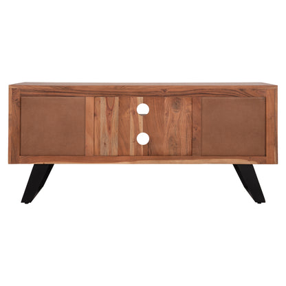 Tv Furniture Hm8177 Fansi From Acacia Solid Wood Natural 135x43x61.5