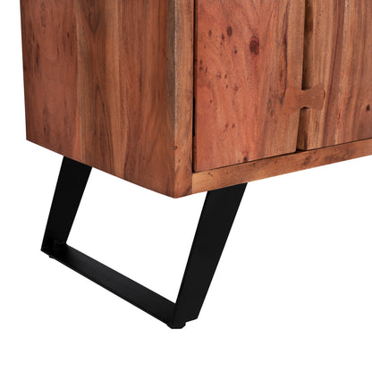 Tv Furniture Hm8177 Fansi From Acacia Solid Wood Natural 135x43x61.5