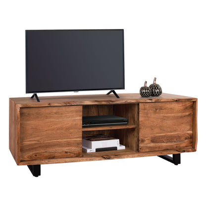 Tv Furniture Hm8185.11 Nicole From Solid Acacia Wood Natural 160x45x57