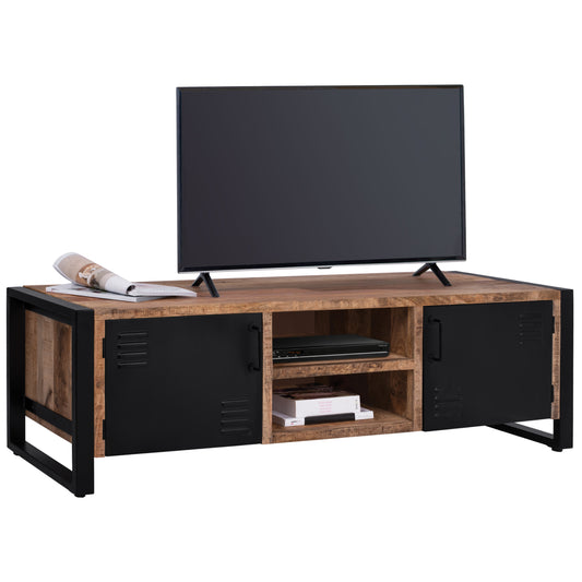 Tv Furniture Hm8189.11 Metal & Solid Mango Wood Natural 160x45.5x51