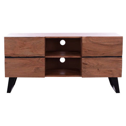 Tv Furniture Hm8174.11 Alicia Solid Acacia Wood Natural 160x43x66 Cm.