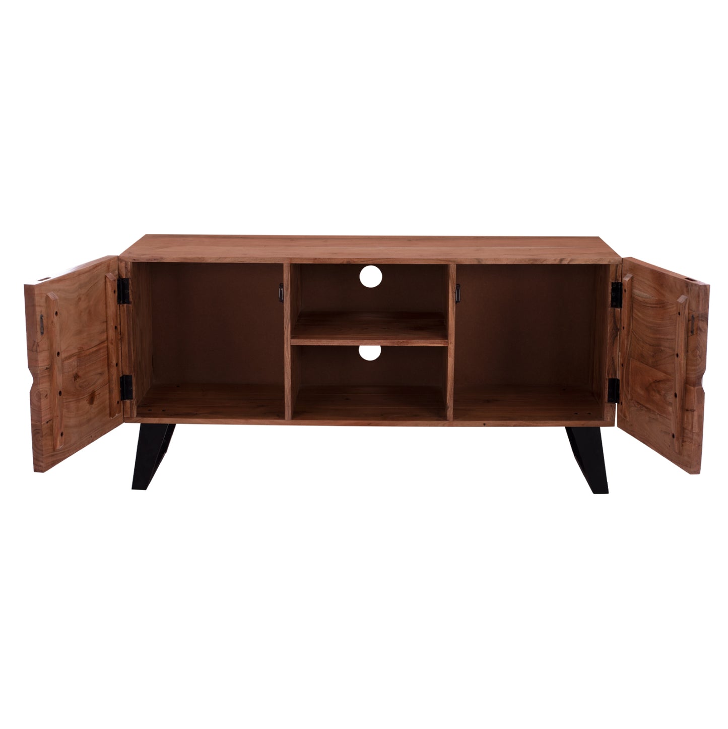 Tv Furniture Hm8174.11 Alicia Solid Acacia Wood Natural 160x43x66 Cm.