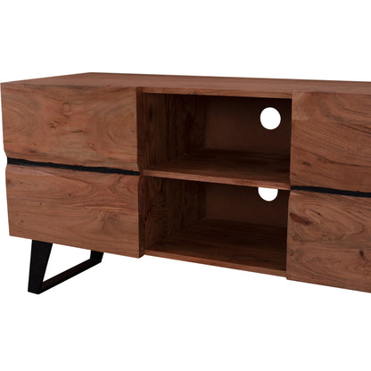 Tv Furniture Hm8174.11 Alicia Solid Acacia Wood Natural 160x43x66 Cm.