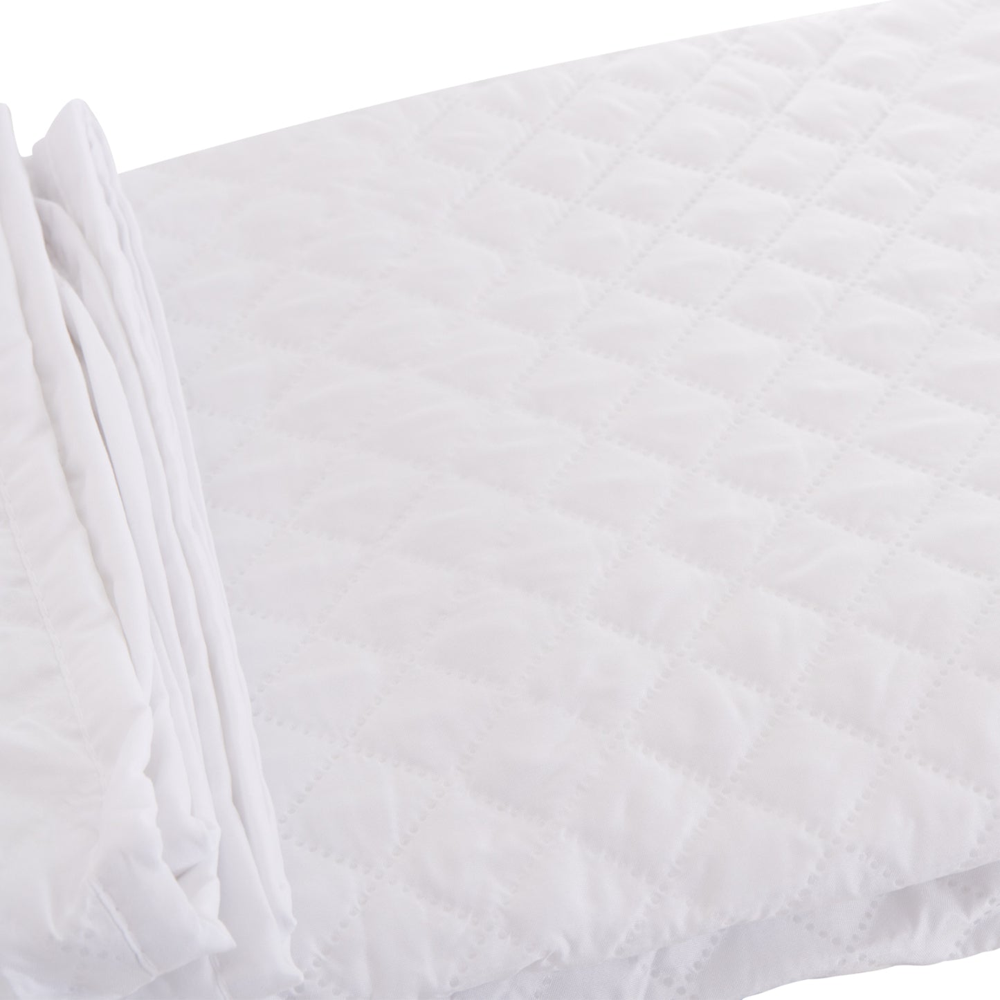 Mattress Pad Waterproof Velura Hm12174.160 Microfiber & Pu--4 Rubber Bands 160x200cm.