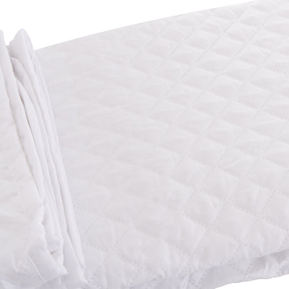 Mattress Pad Waterproof Velura Hm12174.160 Microfiber & Pu--4 Rubber Bands 160x200cm.