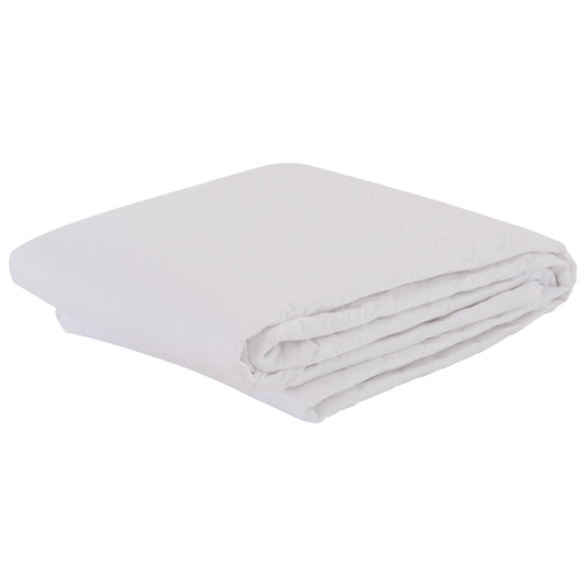 Mattress Pad Waterproof Velura Hm12174.160 Microfiber & Pu--4 Rubber Bands 160x200cm.