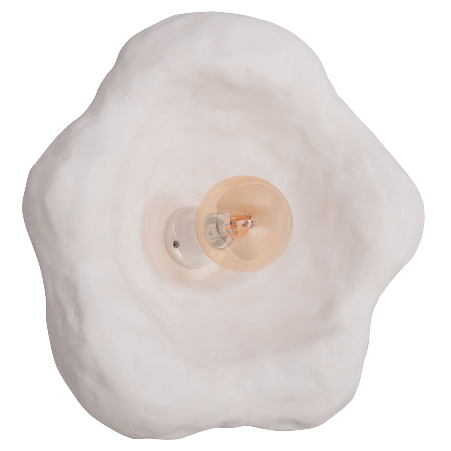 Wall Sconce Luxon Hm4701.02l Fiber Cement In White 44x15x42hcm.