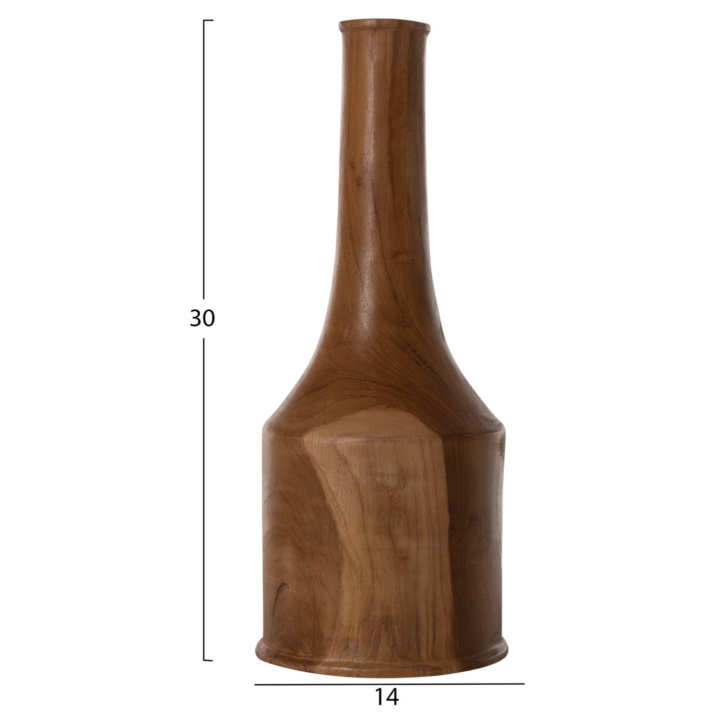 Decor Bottles 3pcs Set Hm7717 Solid Teak Natural