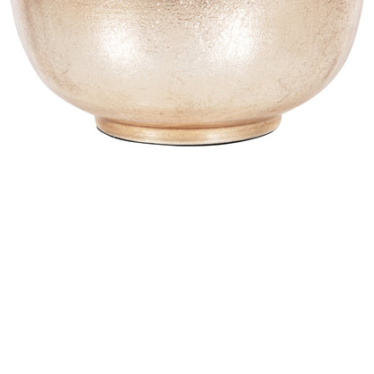 Table Vase Lingon Hm4233.06 Metal In Cherry Red-gold Pearl Φ21x37,5hcm.