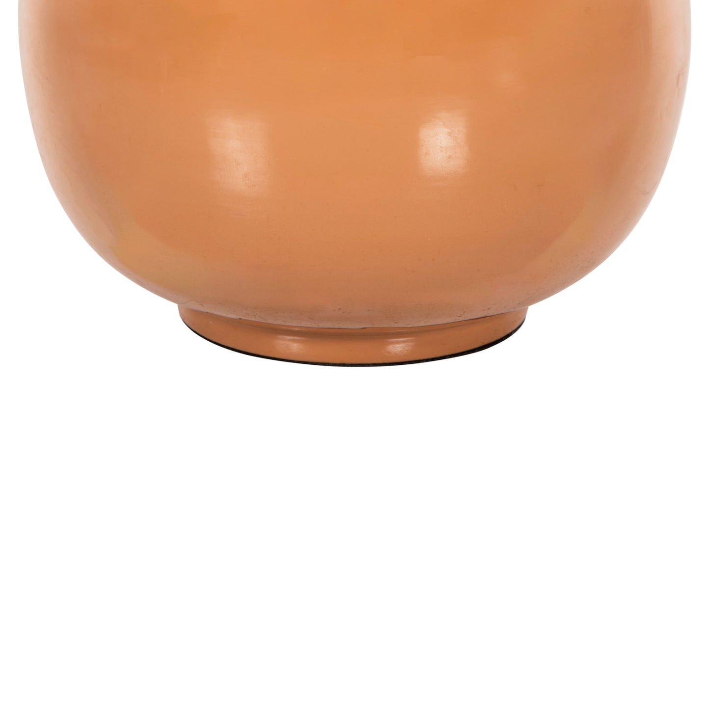 Table Vase Lingon Hm4233.09 Metal In Salmon-gold Φ21x37,5hcm.