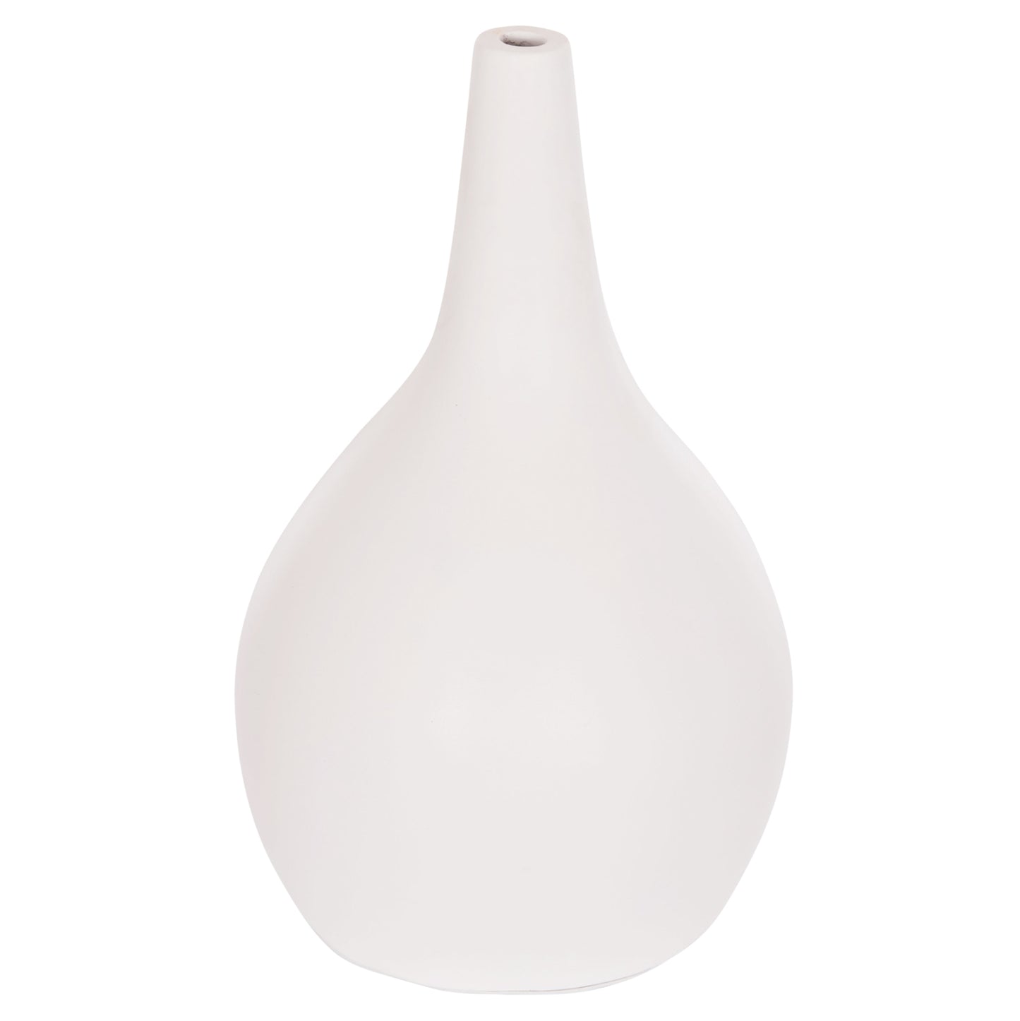 Table Decorative Vase Deni Hm4663.02l Fiber Cement In White--Φ26x39hcm