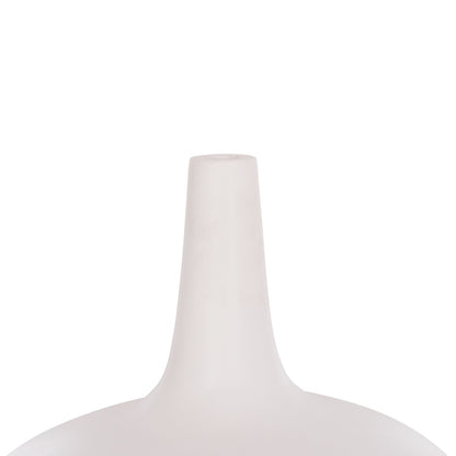 Table Decorative Vase Deni Hm4663.02m Fiber Cement In White--Φ30x29.5hcm