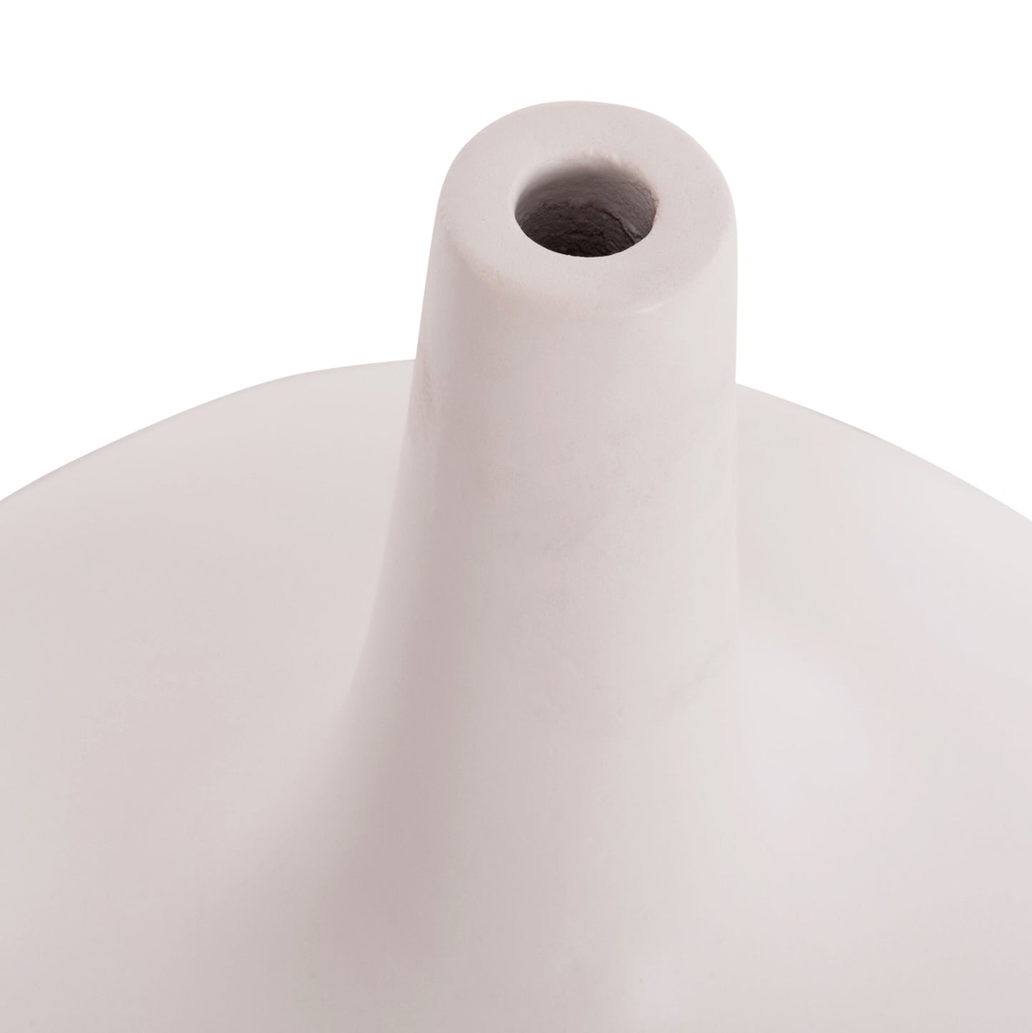 Table Decorative Vase Deni Hm4663.02m Fiber Cement In White--Φ30x29.5hcm