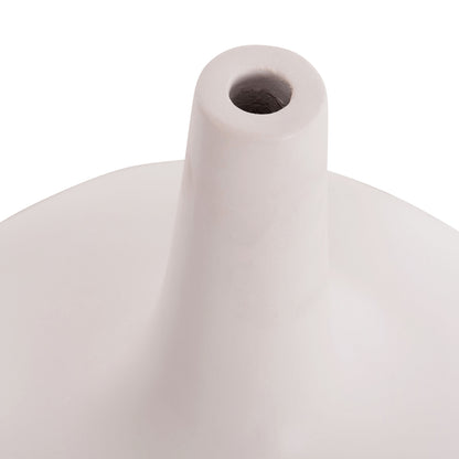 Table Decorative Vase Deni Hm4663.02m Fiber Cement In White--Φ30x29.5hcm