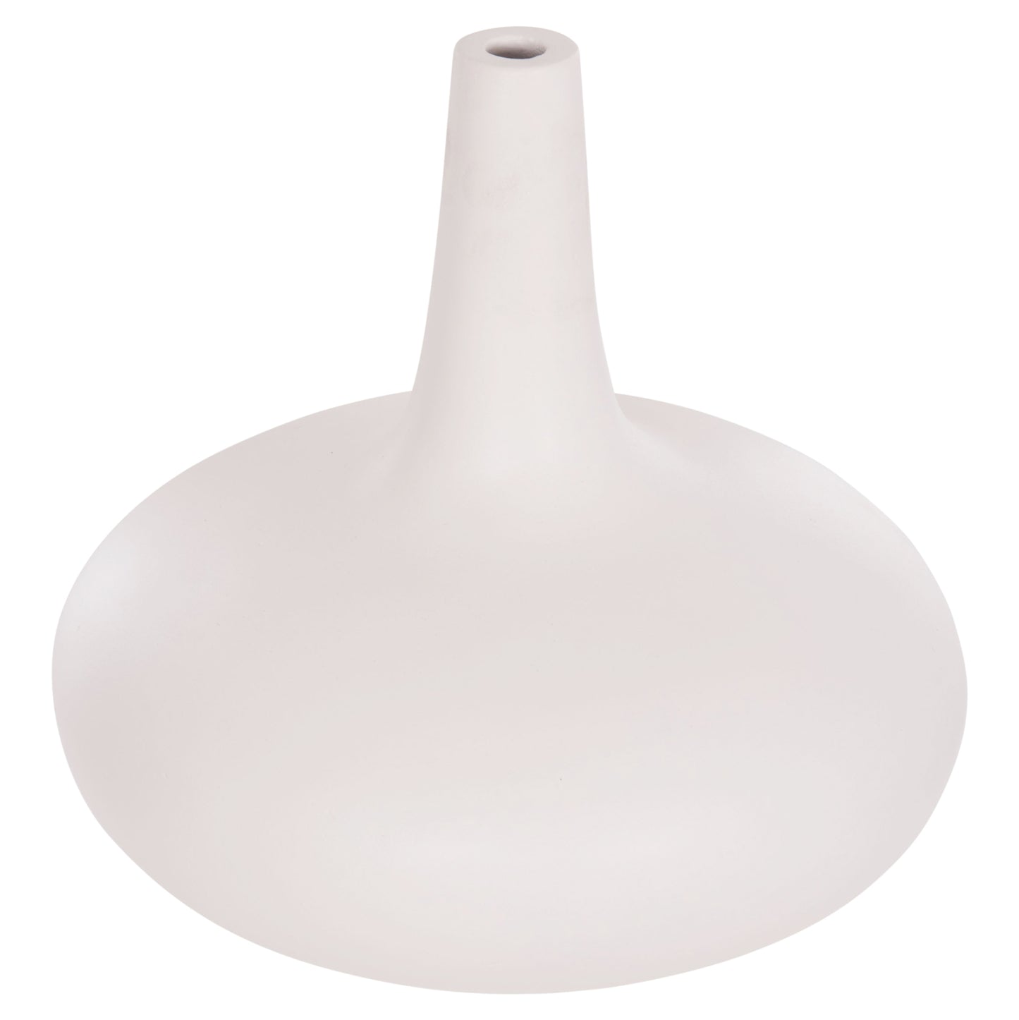Table Decorative Vase Deni Hm4663.02m Fiber Cement In White--Φ30x29.5hcm