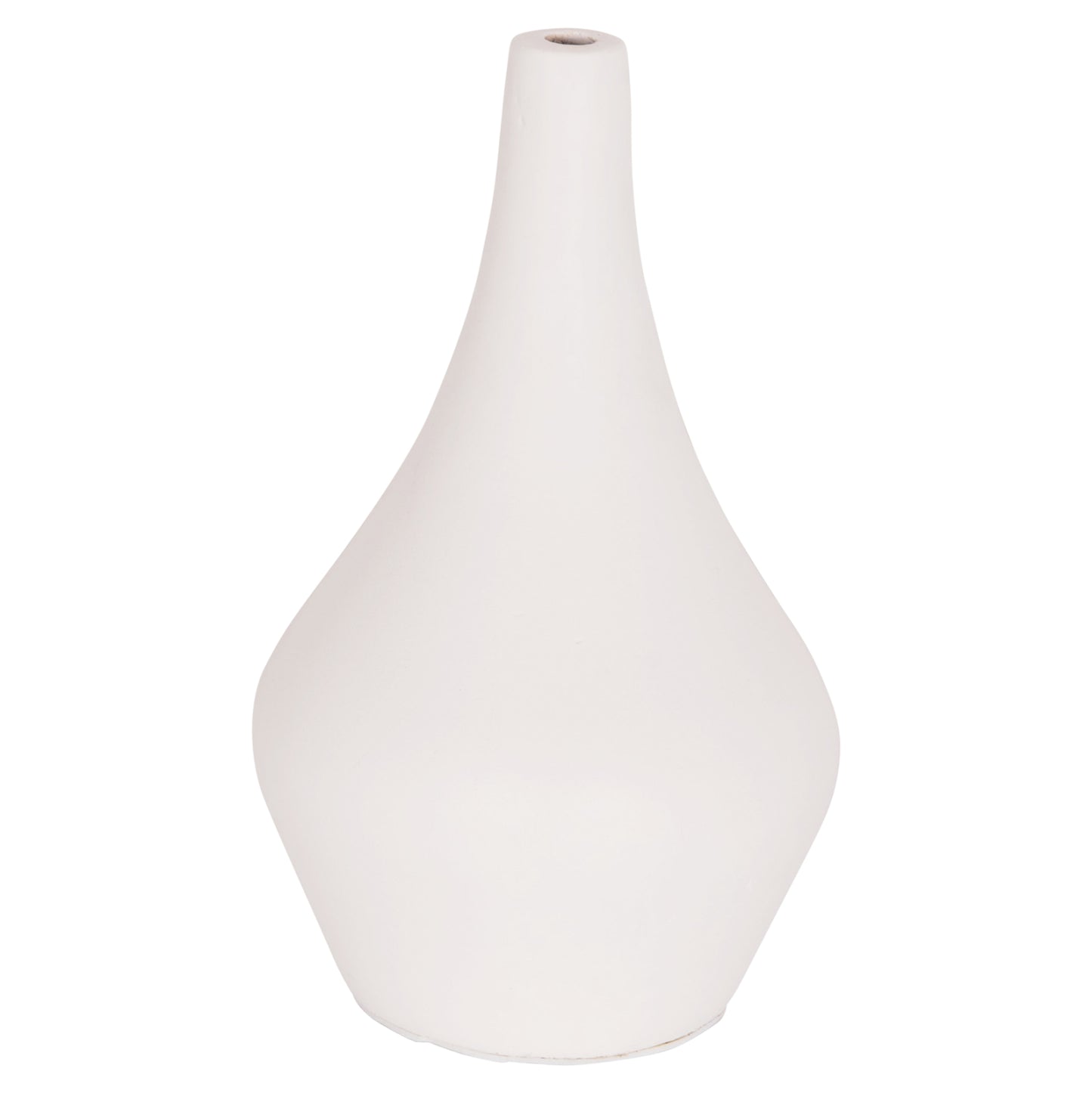 Table Decorative Vase Deni Hm4663.02s Fiber Cement In White--Φ15x27hcm.