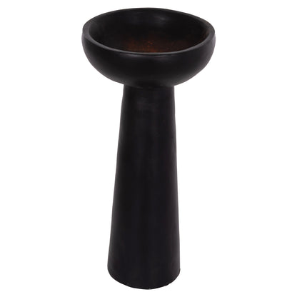 Table Decorative Vase Lekkan Hm4664.01l Terracota In Black--Φ18x38hcm.