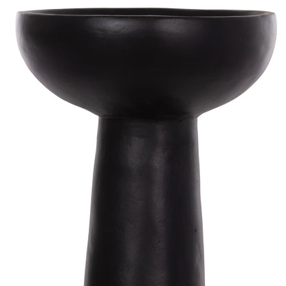 Table Decorative Vase Lekkan Hm4664.01l Terracota In Black--Φ18x38hcm.
