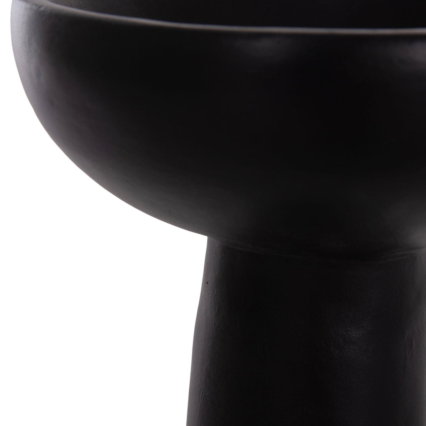 Table Decorative Vase Lekkan Hm4664.01l Terracota In Black--Φ18x38hcm.