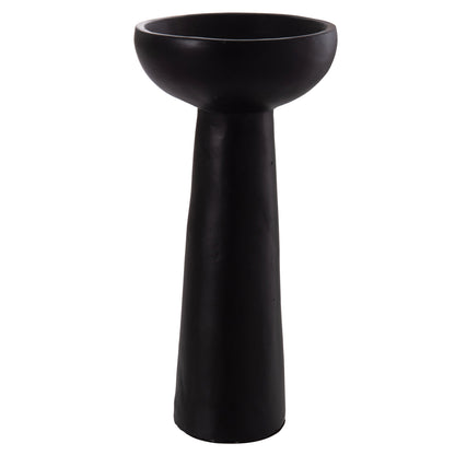 Table Decorative Vase Lekkan Hm4664.01l Terracota In Black--Φ18x38hcm.