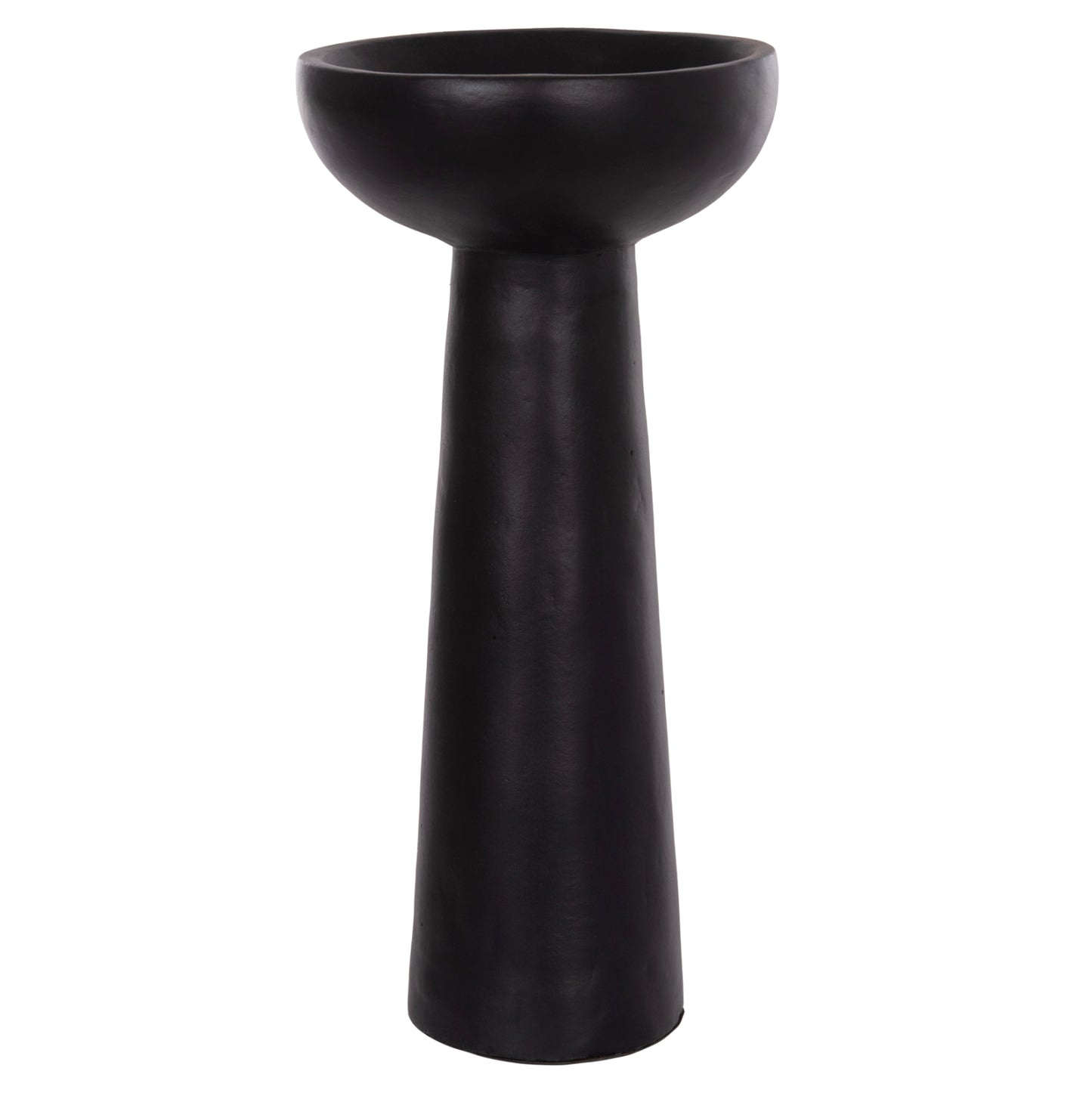 Table Decorative Vase Lekkan Hm4664.01l Terracota In Black--Φ18x38hcm.