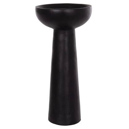 Table Decorative Vase Lekkan Hm4664.01l Terracota In Black--Φ18x38hcm.