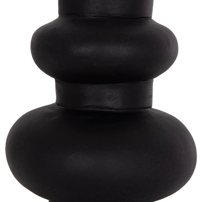 Table Decorative Vase Lema Hm4664.01m Terracota In Black--Φ22x29hcm.