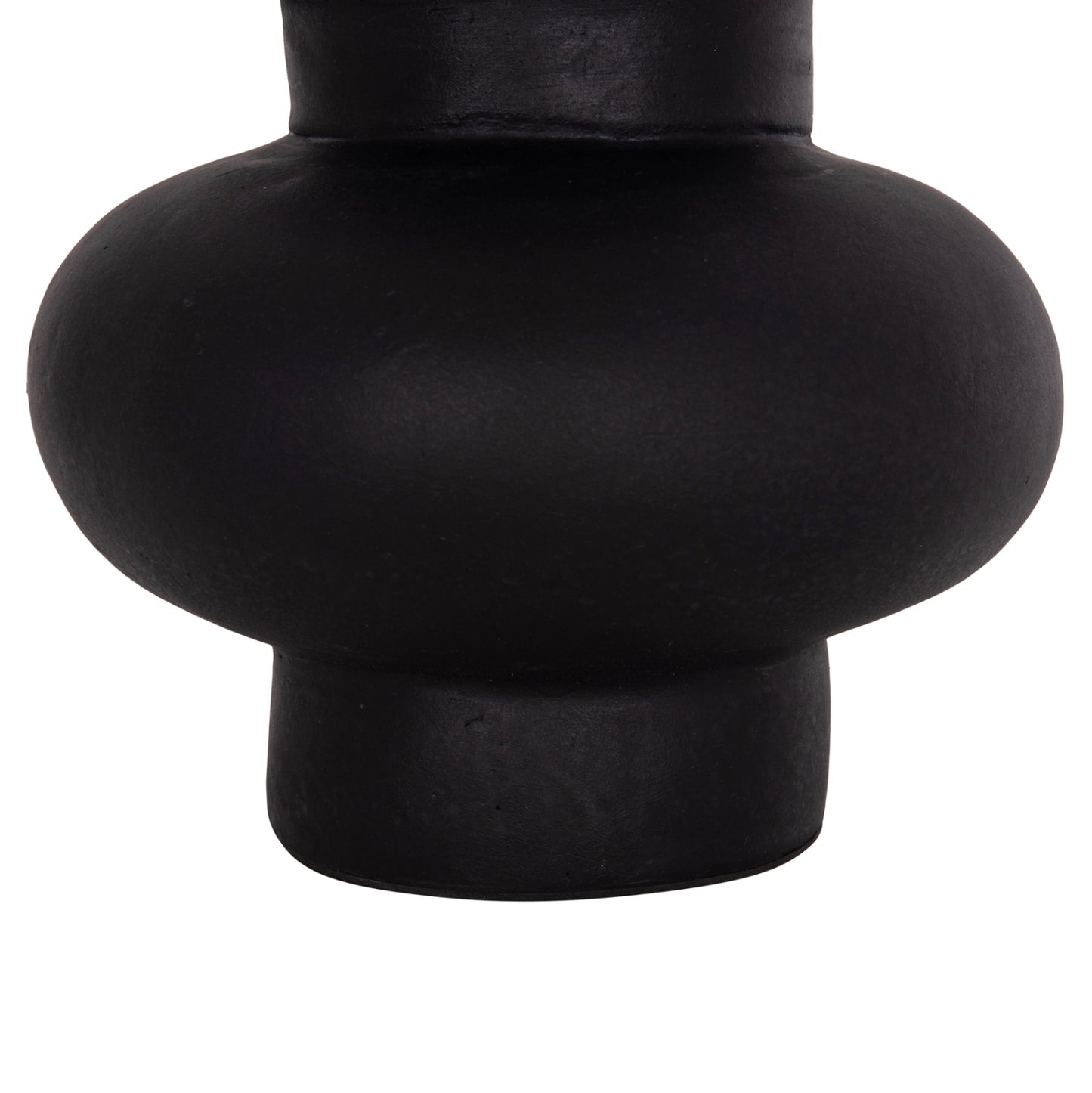Table Decorative Vase Lema Hm4664.01m Terracota In Black--Φ22x29hcm.