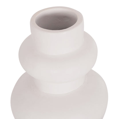 Table Decorative Vase Lema Hm4664.02m Terracota In White--Φ22x29hcm.