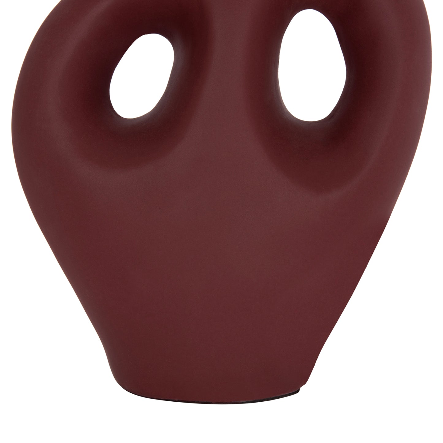 Table Decorative Vase Fliker Hm4666.03l Terracota In Maroon Red--22.5x12x30hcm.