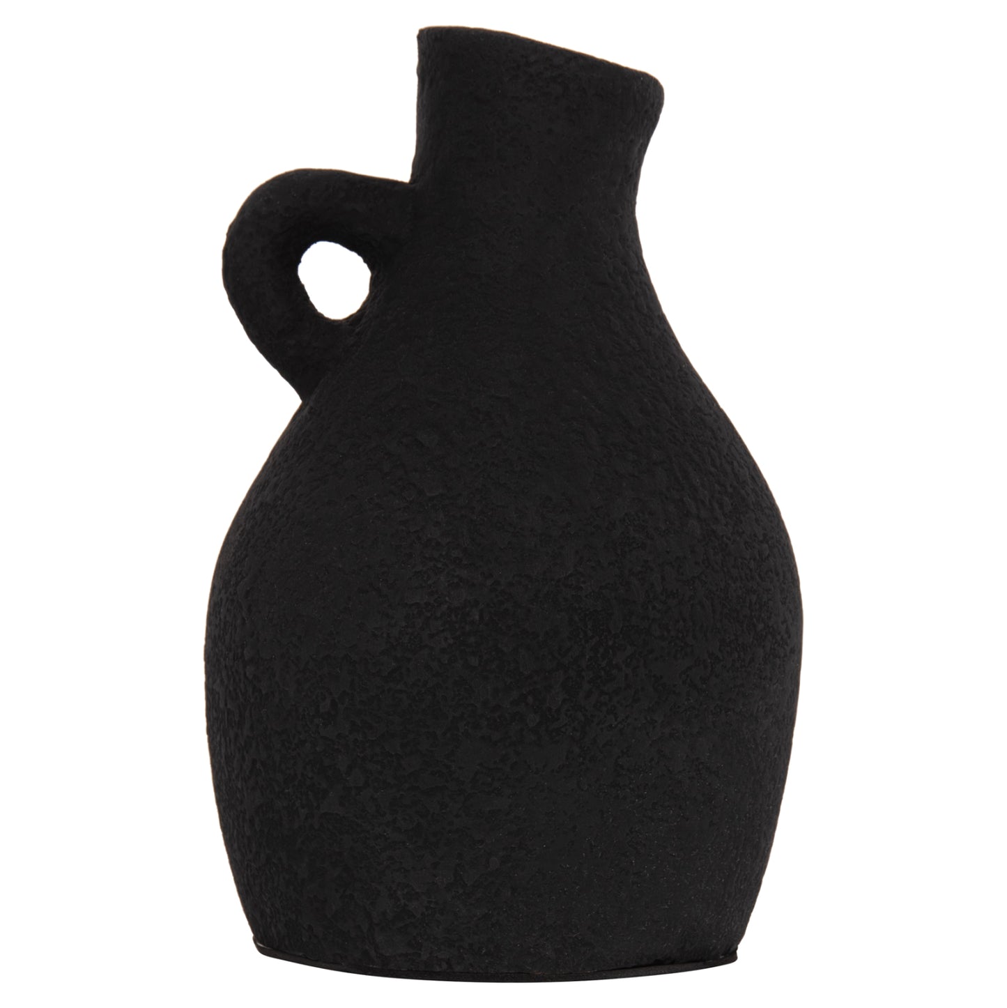 Table Decorative Vase Decant Hm4667.01l Terracota In Black--Φ14x21hcm.