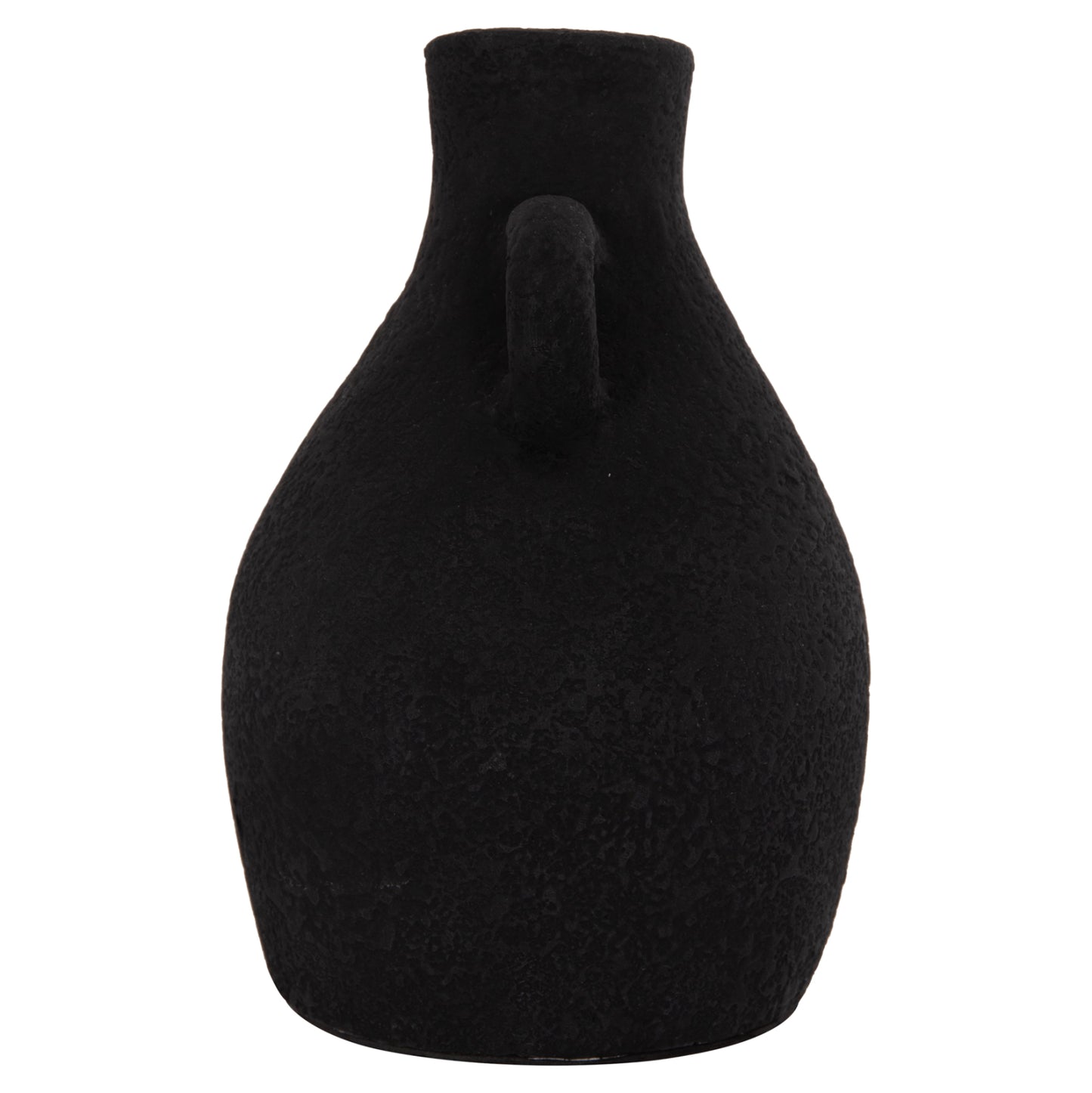 Table Decorative Vase Decant Hm4667.01l Terracota In Black--Φ14x21hcm.