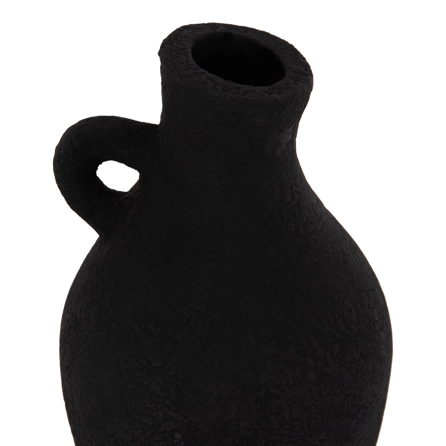 Table Decorative Vase Decant Hm4667.01l Terracota In Black--Φ14x21hcm.