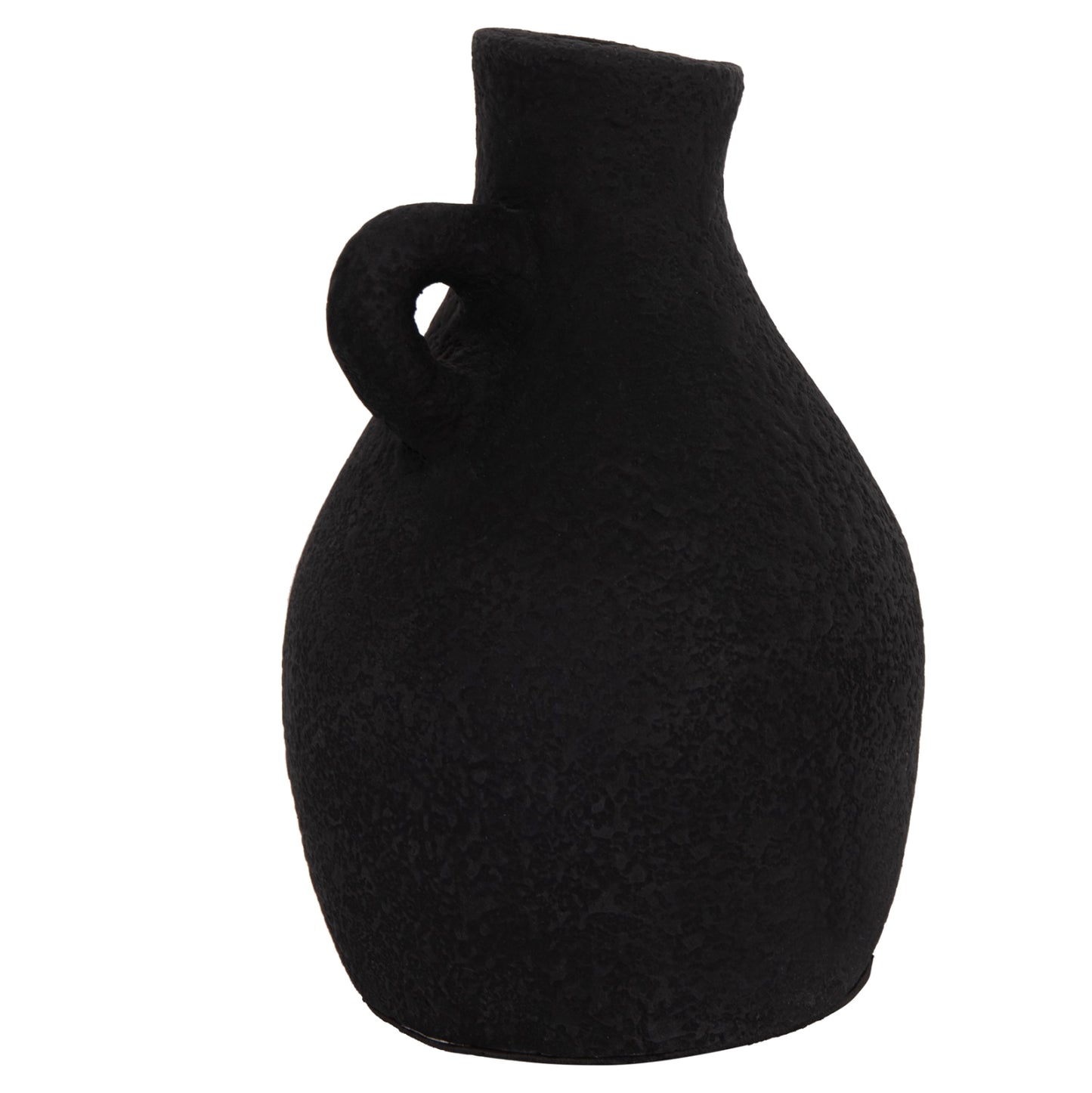 Table Decorative Vase Decant Hm4667.01l Terracota In Black--Φ14x21hcm.