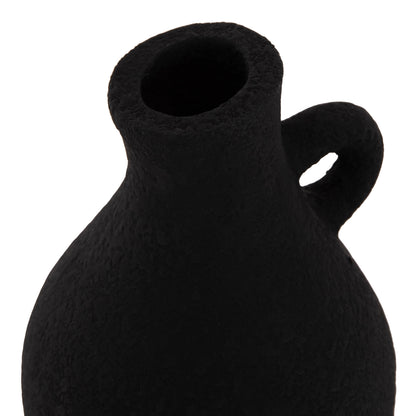Table Decorative Vase Decant Hm4667.01l Terracota In Black--Φ14x21hcm.