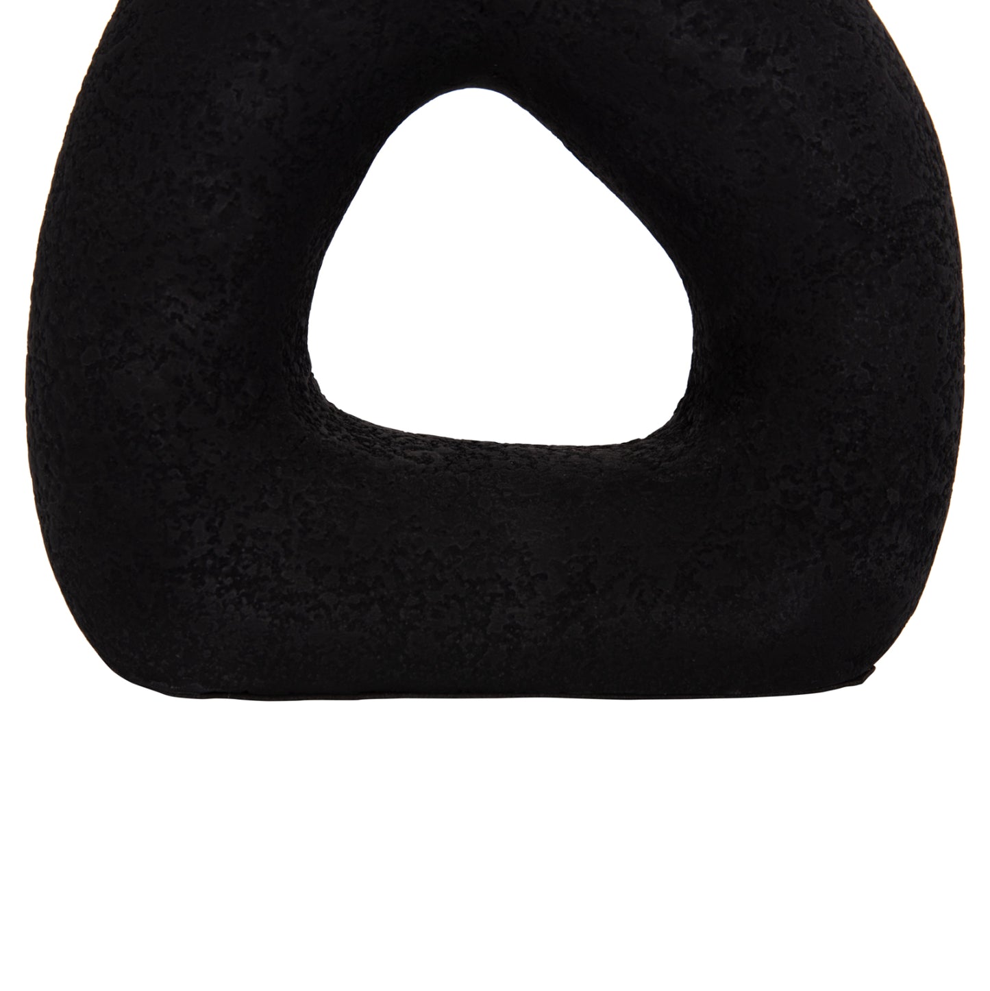 Table Decorative Vase Decant Hm4667.01s Terracota In Black--17.5x6.5x17hcm.