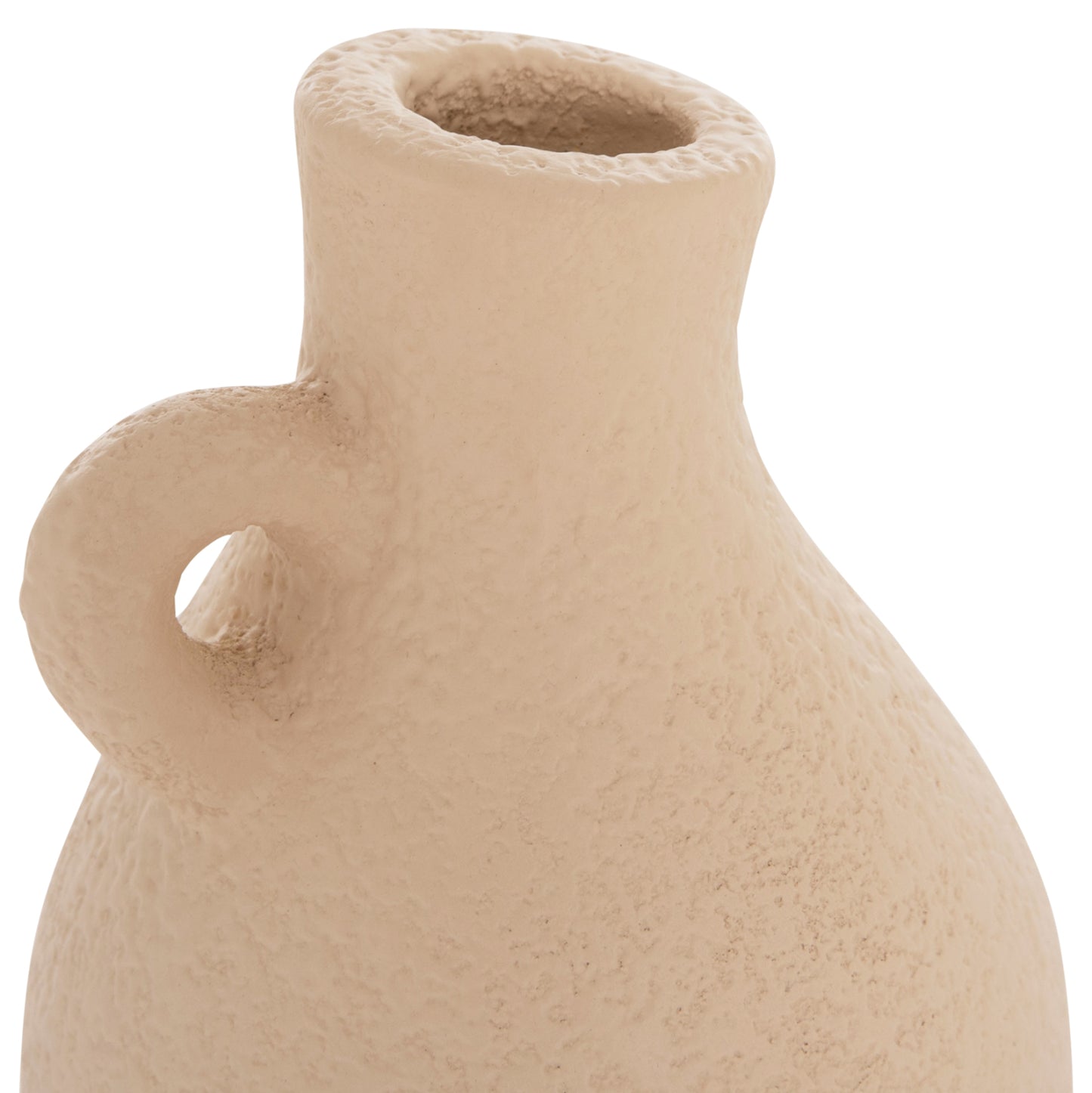 Table Decorative Vase Decant Hm4667.02l Terracota In Cream White--Φ14x21hcm.