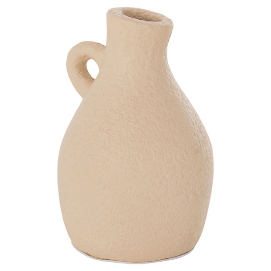 Table Decorative Vase Decant Hm4667.02l Terracota In Cream White--Φ14x21hcm.