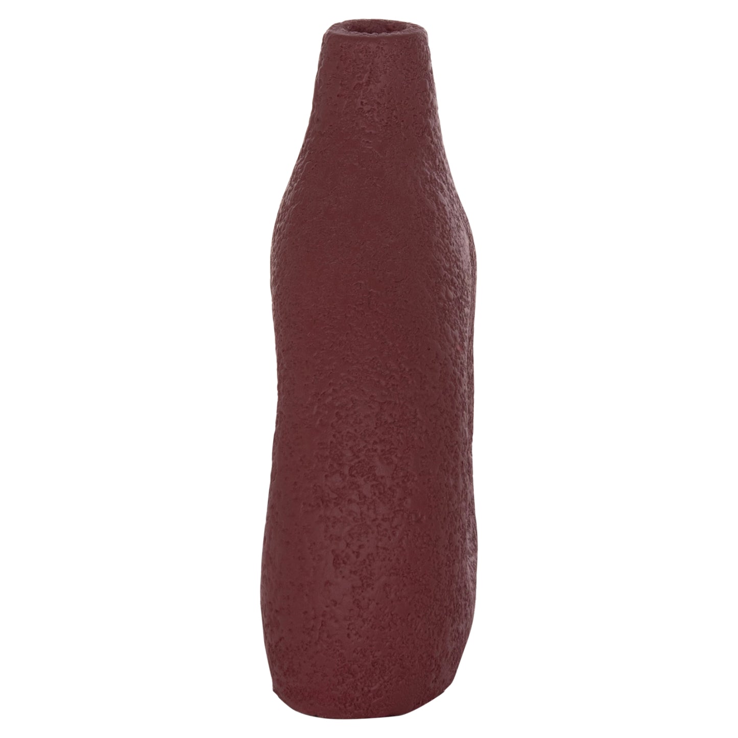 Table Decorative Vase Decant Hm4667.06m Terracota In Maroon Red--17x6.5x20hcm.