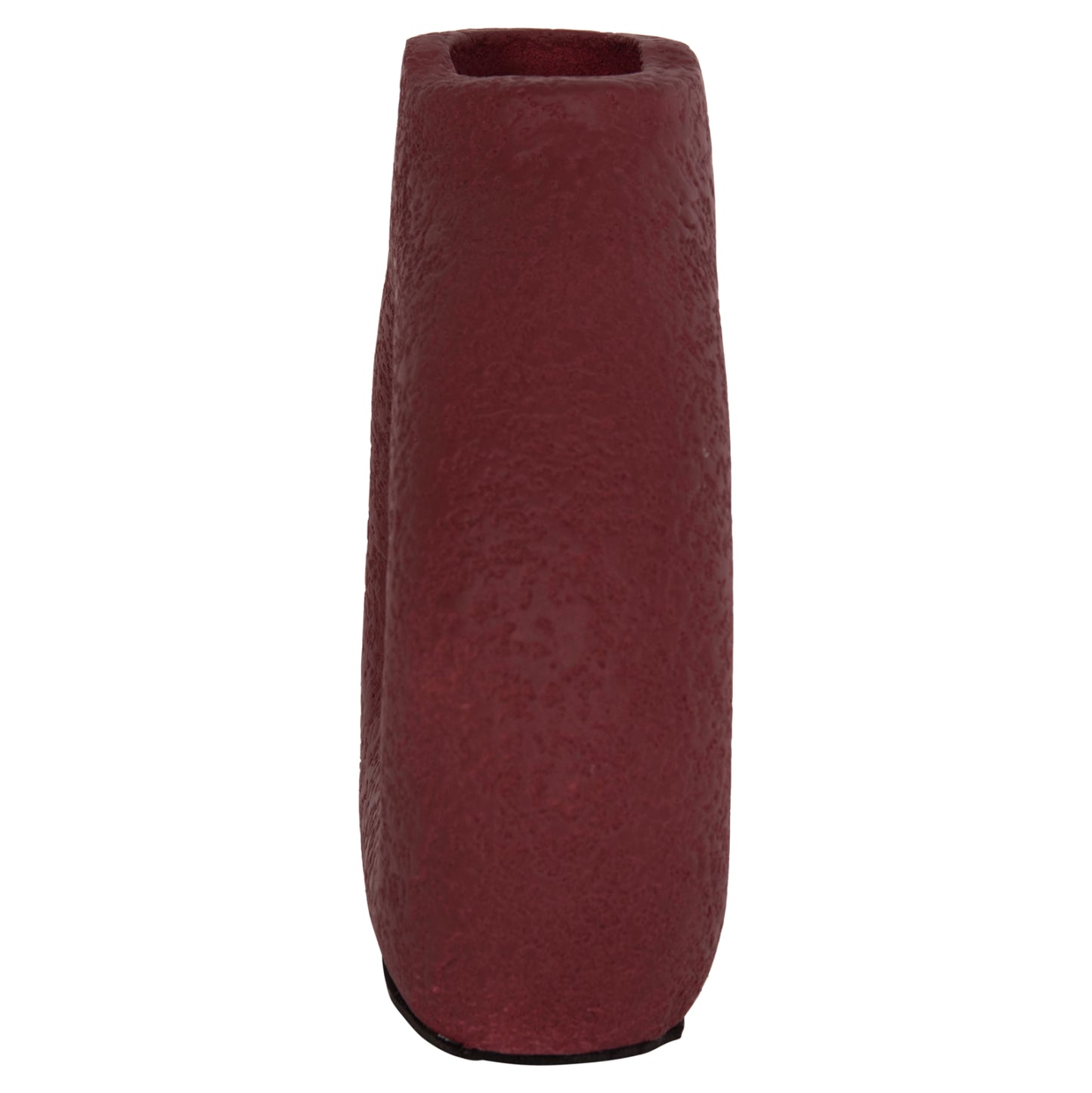 Table Decorative Vase Decant Hm4667.06s Terracota In Maroon Red--17.5x6.5x17hcm.