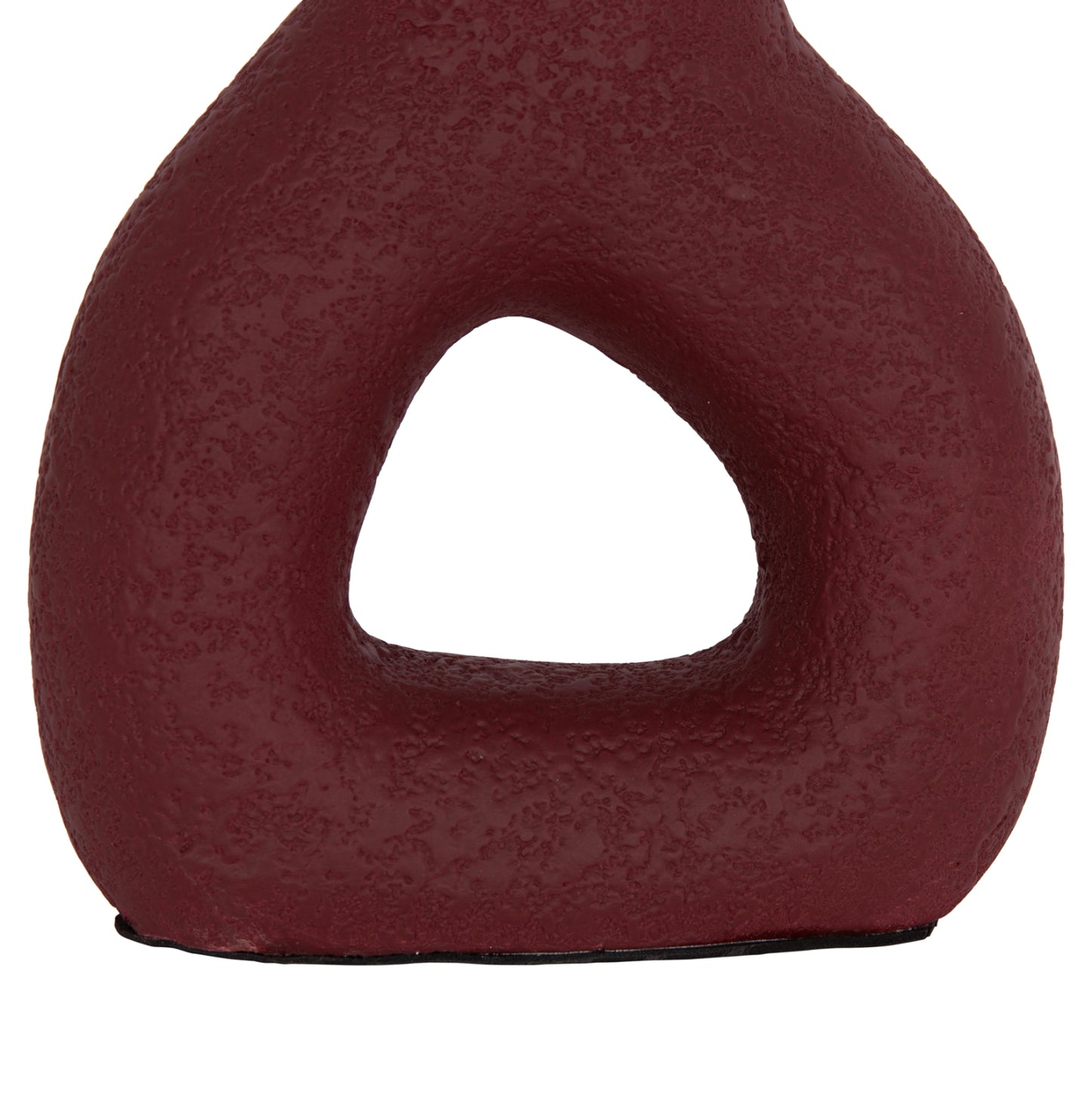 Table Decorative Vase Decant Hm4667.06s Terracota In Maroon Red--17.5x6.5x17hcm.