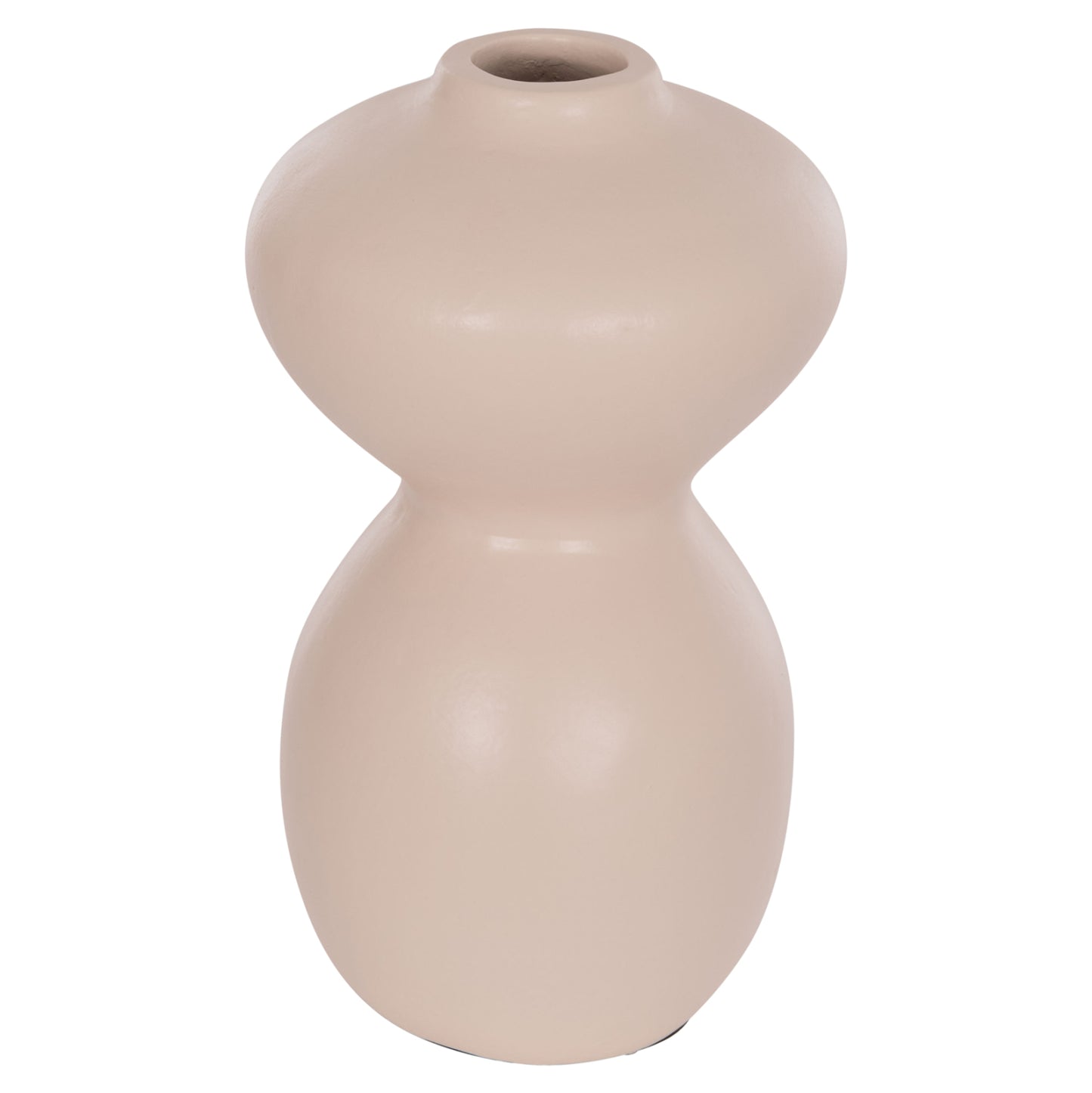 Table Decorative Vase Nelly Hm4669.02 Terracota In Cream White--Φ22x35hcm.